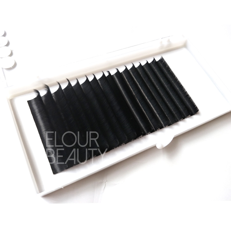 Private label easy fan volume eyelash extensions wholesale EL105